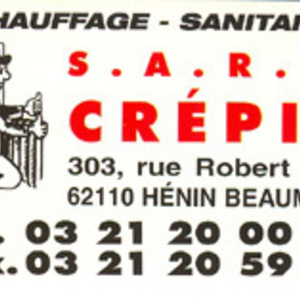 SARL CREPIN Hénin-Beaumont, Plombier chauffagiste